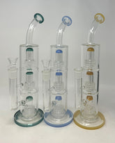 Triple Chamber Metrix Perc Bend Water Pipe